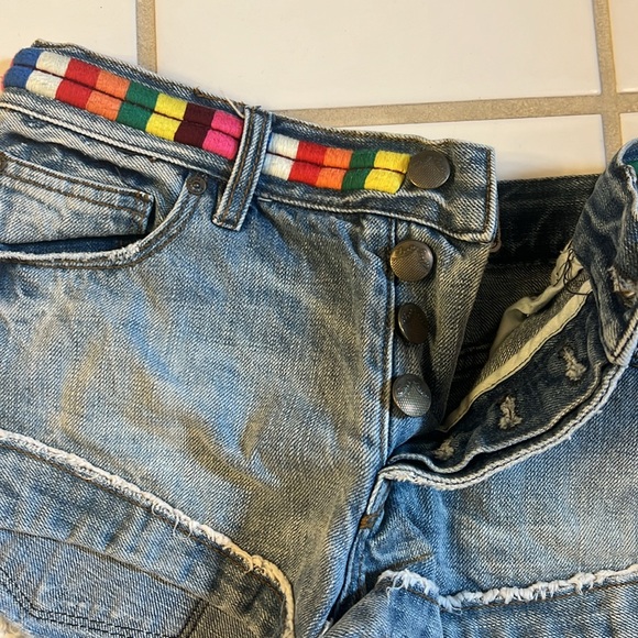 Free People denim Jean short 24 - Picture 2 of 5